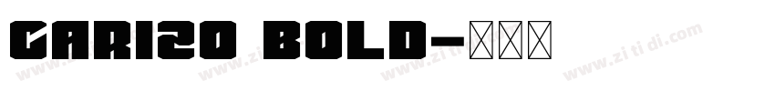 Carizo bold字体转换
